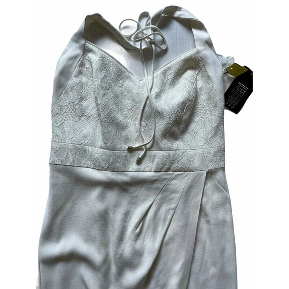 Etcetera White Halter Dress Size 8 NWT - Picture 7 of 11